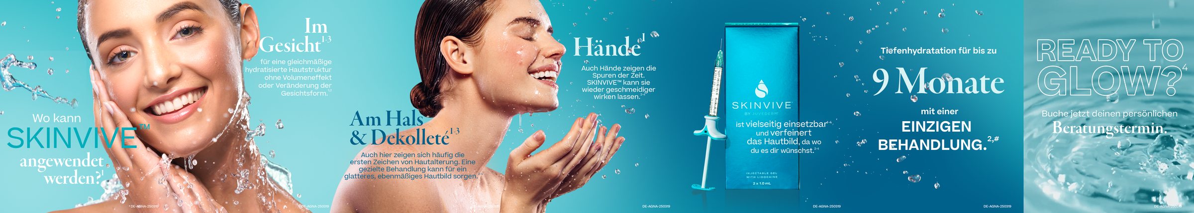 Skinvive – Instagram-Carousel zur Anwendung, alle Slides nebeneinander