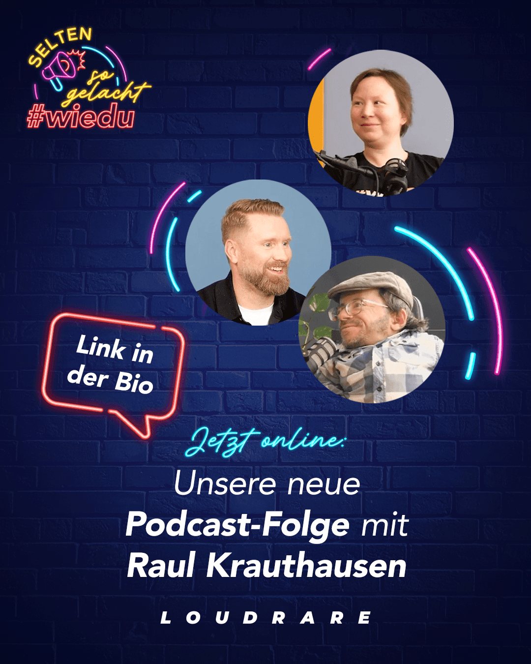 Loudrare – Instagram-Post im Neon-Look, Motiv 3