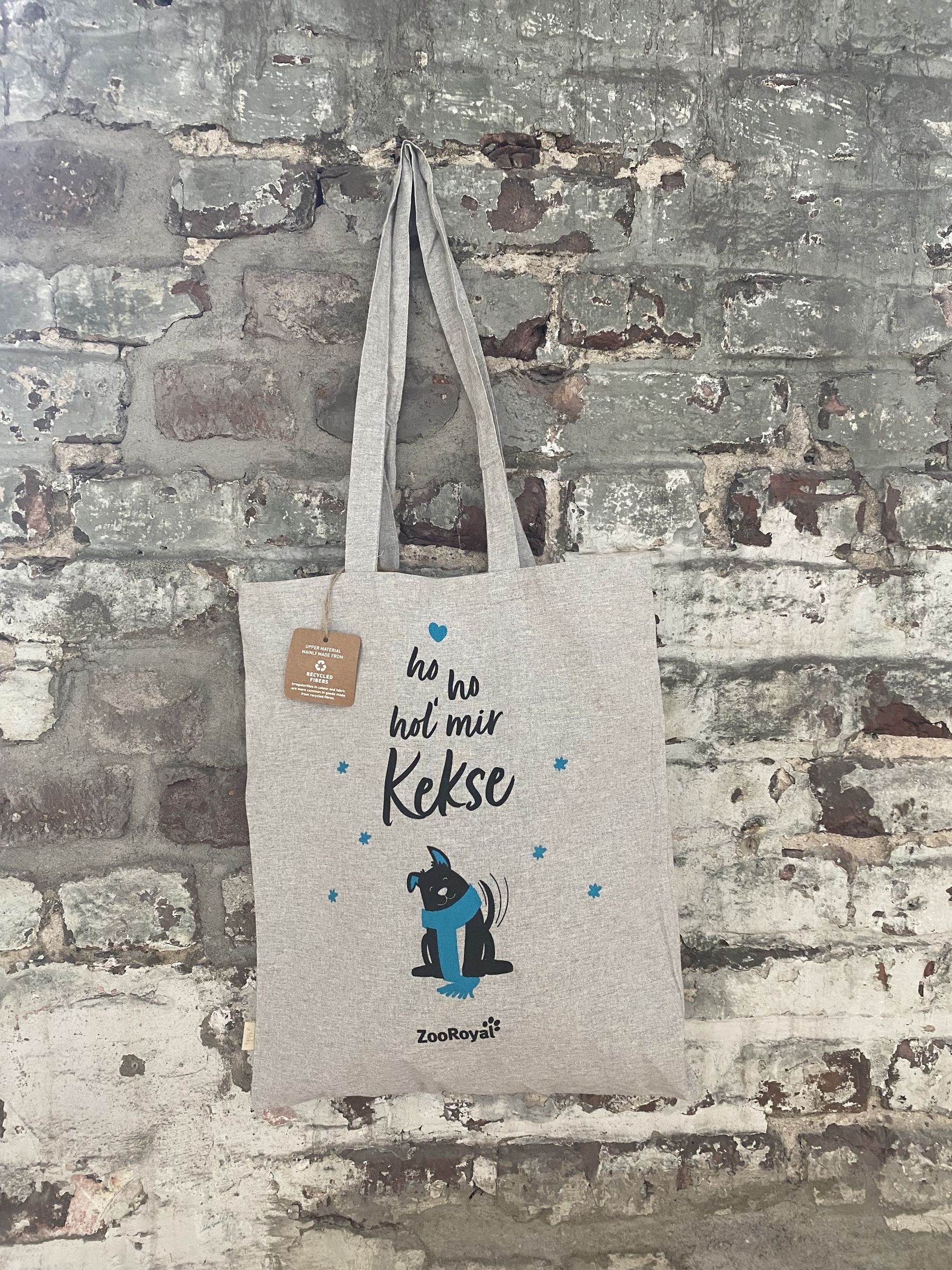 ZooRoyal Merchandise – Jutebeutel „Ho ho hol' mir Kekse“ mit Hundeillustration