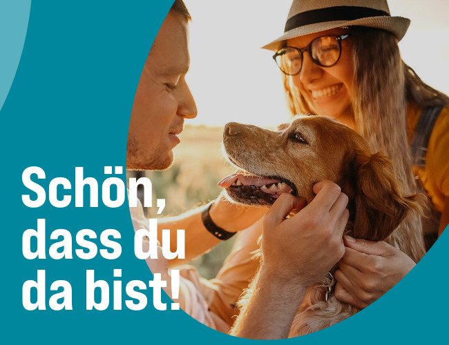 Newsletter-Banner der Welcome-Strecke: „Schön, dass du da bist!“